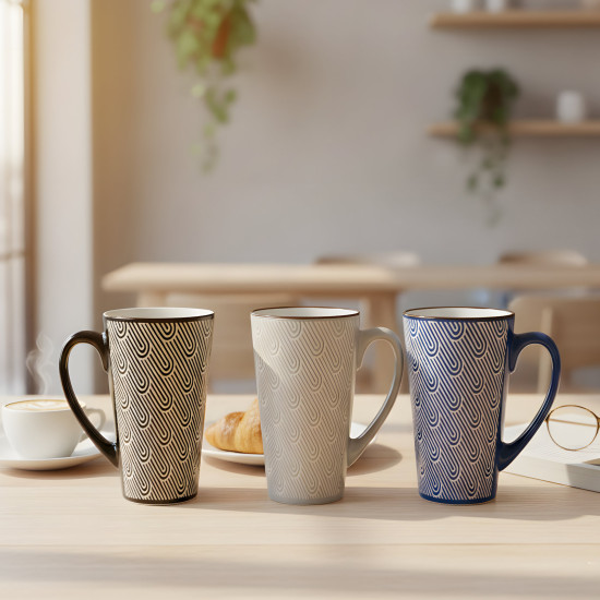 Porcelain Mug Set - 4 Pcs